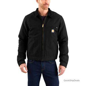 Relaxed Fit Duck Blanket-Lined Work Jacket, Men's Size